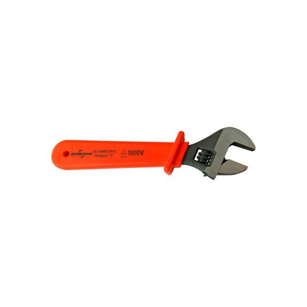 Jameson Tools 1000V Insulated Adjustable Wrench, 8in